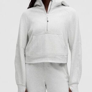 Lululemon Scuba oversized half zip hoodie grey- XS/S